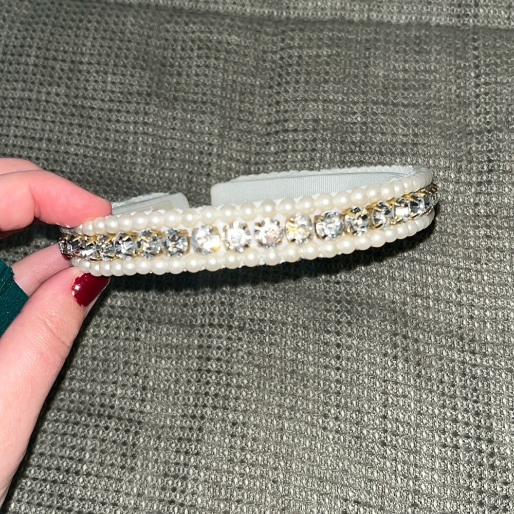 Jennifer Behr Crystal and Pearl Rita Headband